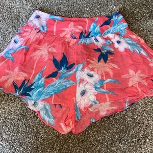 Pink flowy shorts